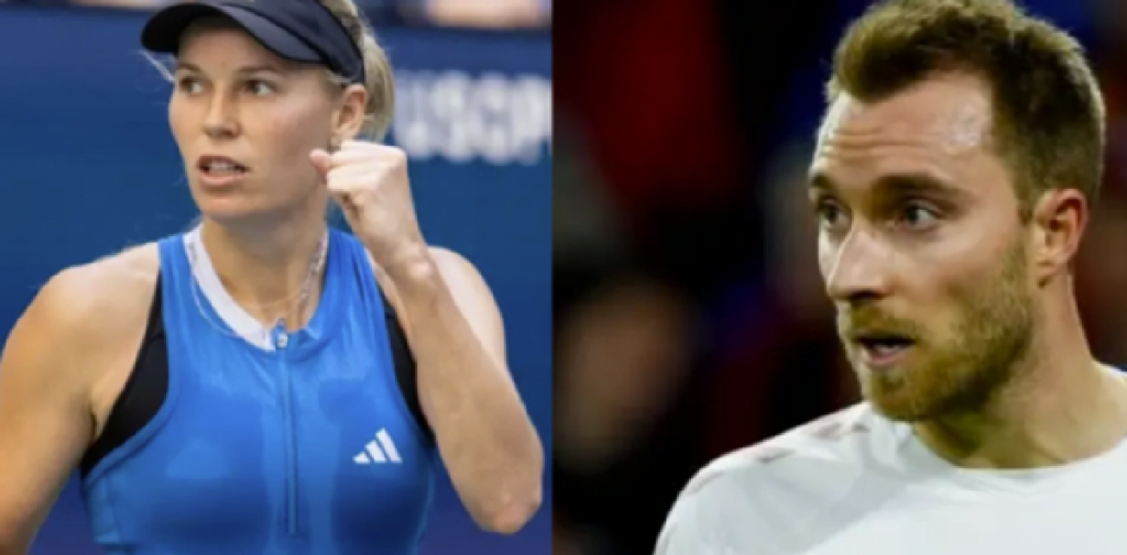 Tallene taler for sig selv: Vild optur for Caroline Wozniacki og Christian Eriksen