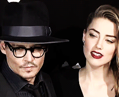 GIF Johnny Depp and Amber Heard at 3 Days To Kill premiere ...