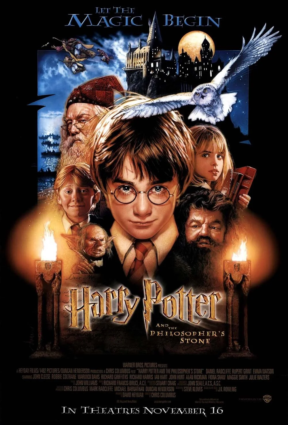 rare Drew Struzan HARRY POTTER PHILOSOPHER'S STONE original d/sided movie  poster | eBay