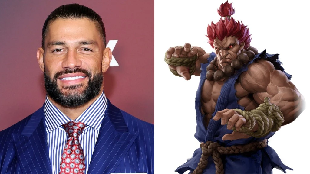 Roman Reigns playing Akuma in 'Street Fighter'