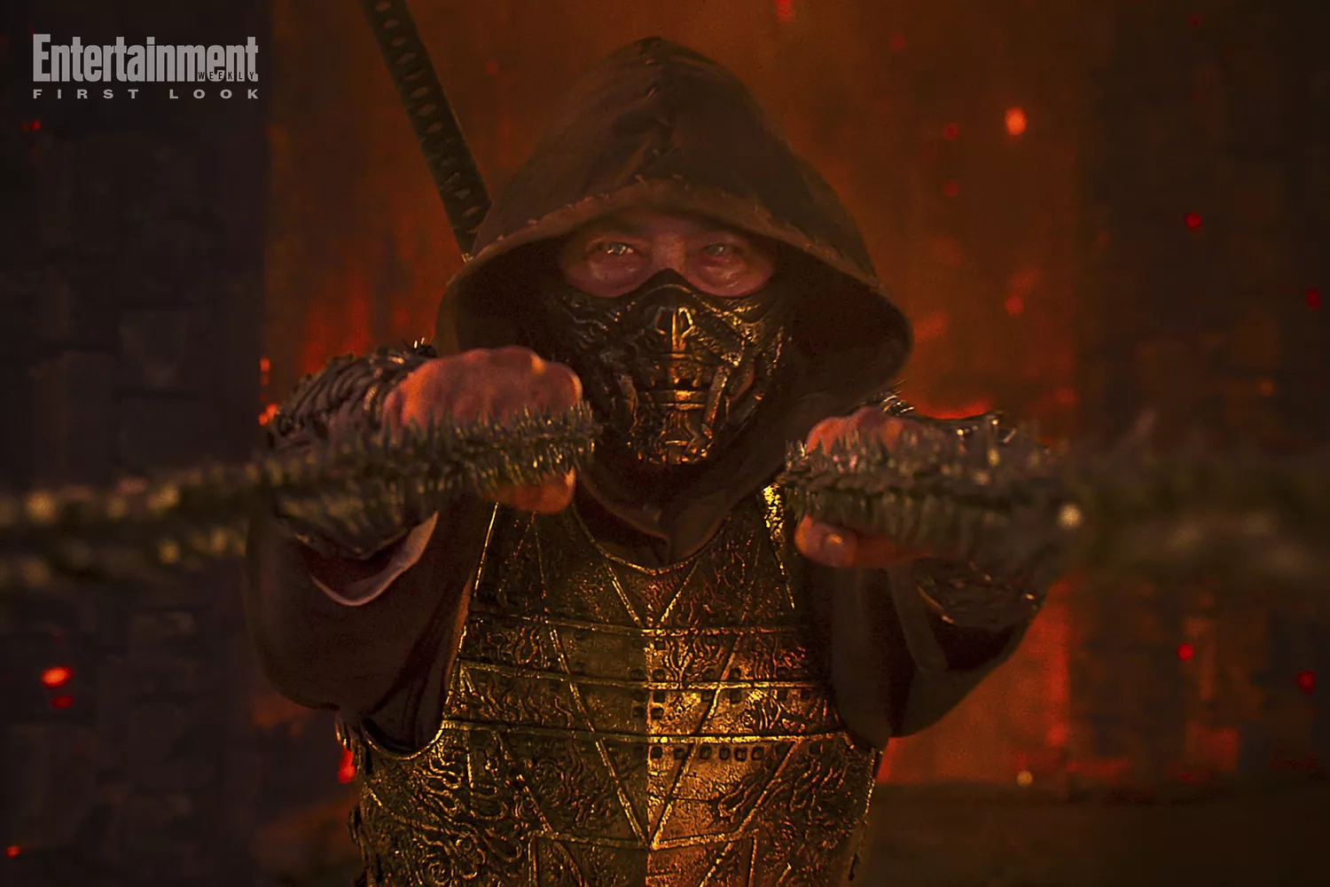 Hiroyuki Sanada as "Scorpion" in New Line Cinema’s “Mortal Kombat 2,” a Warner Bros. Pictures release. 