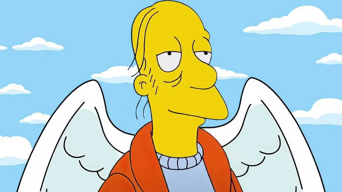 A young Larry ascends to Heaven 