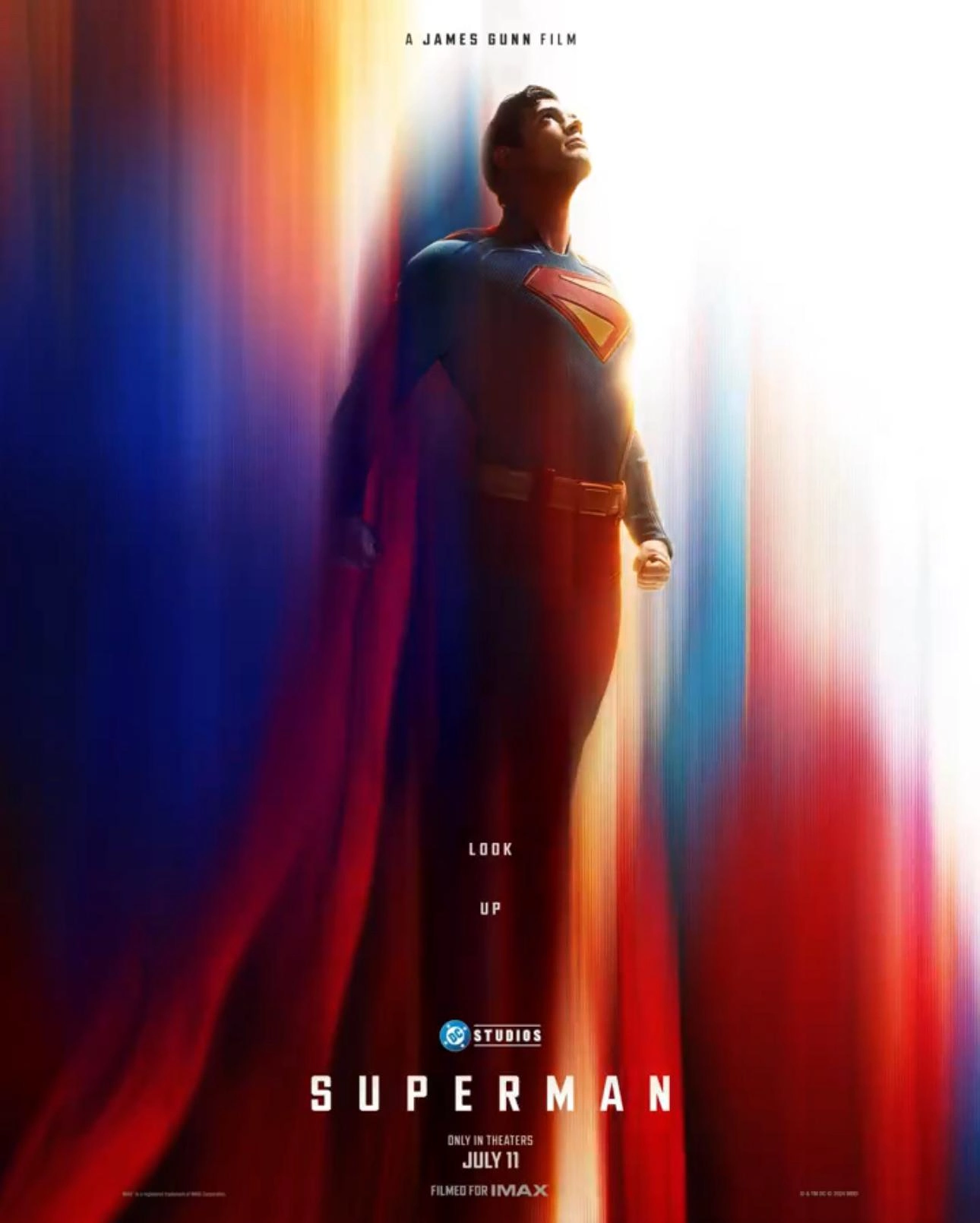 r/movies - A JAMES GUNN FILM LOOK UP STUDIOS SUPERMAN ONLY IN THEATERS JULY 11 FILMED FOR IMAX