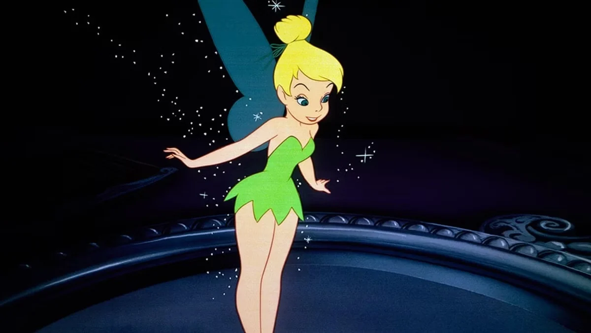Tinker Bell in Peter Pan.